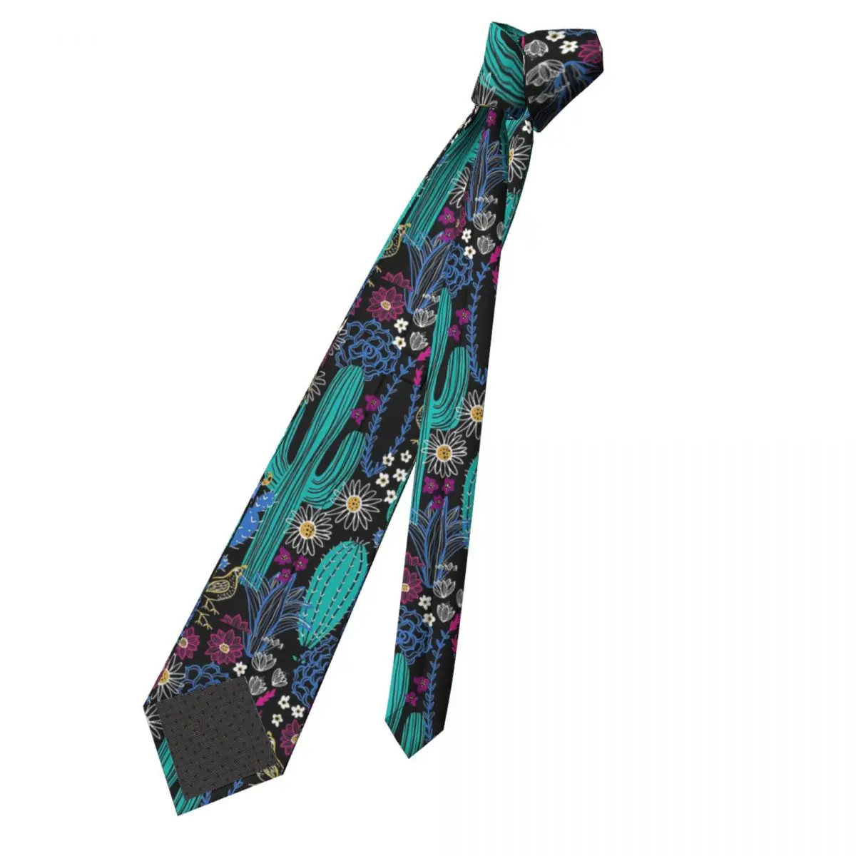 Cactus Necktie Unisex Polyester 8 cm Cacti Desert Cute Plants Neck Ties for Mens Fashion Classic Shirt Accessories Cravat Party