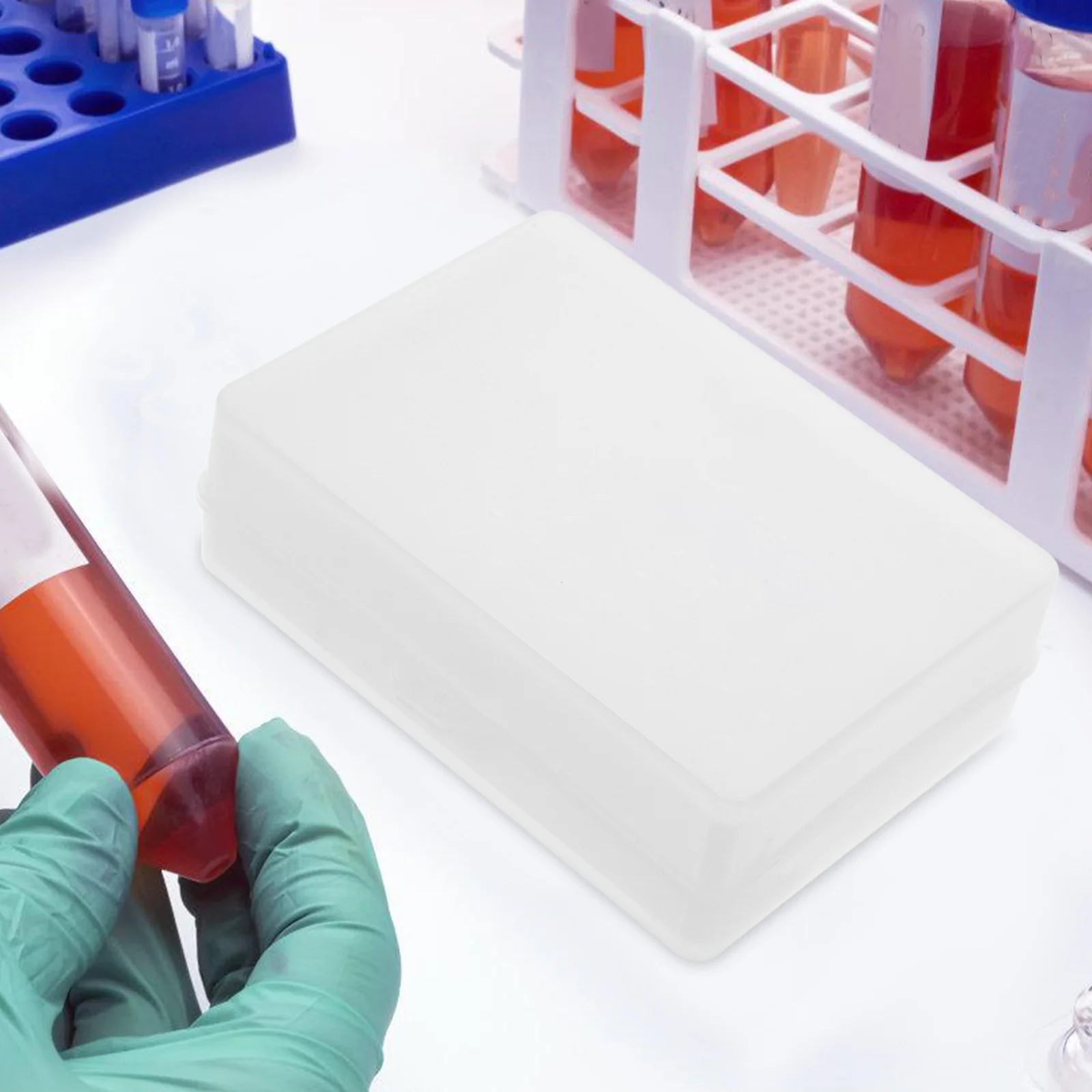 

96-Hole Test Storage Box Laboratory Vial Holder Tube Container Plastic Sample Tube Box Organizing Holder For