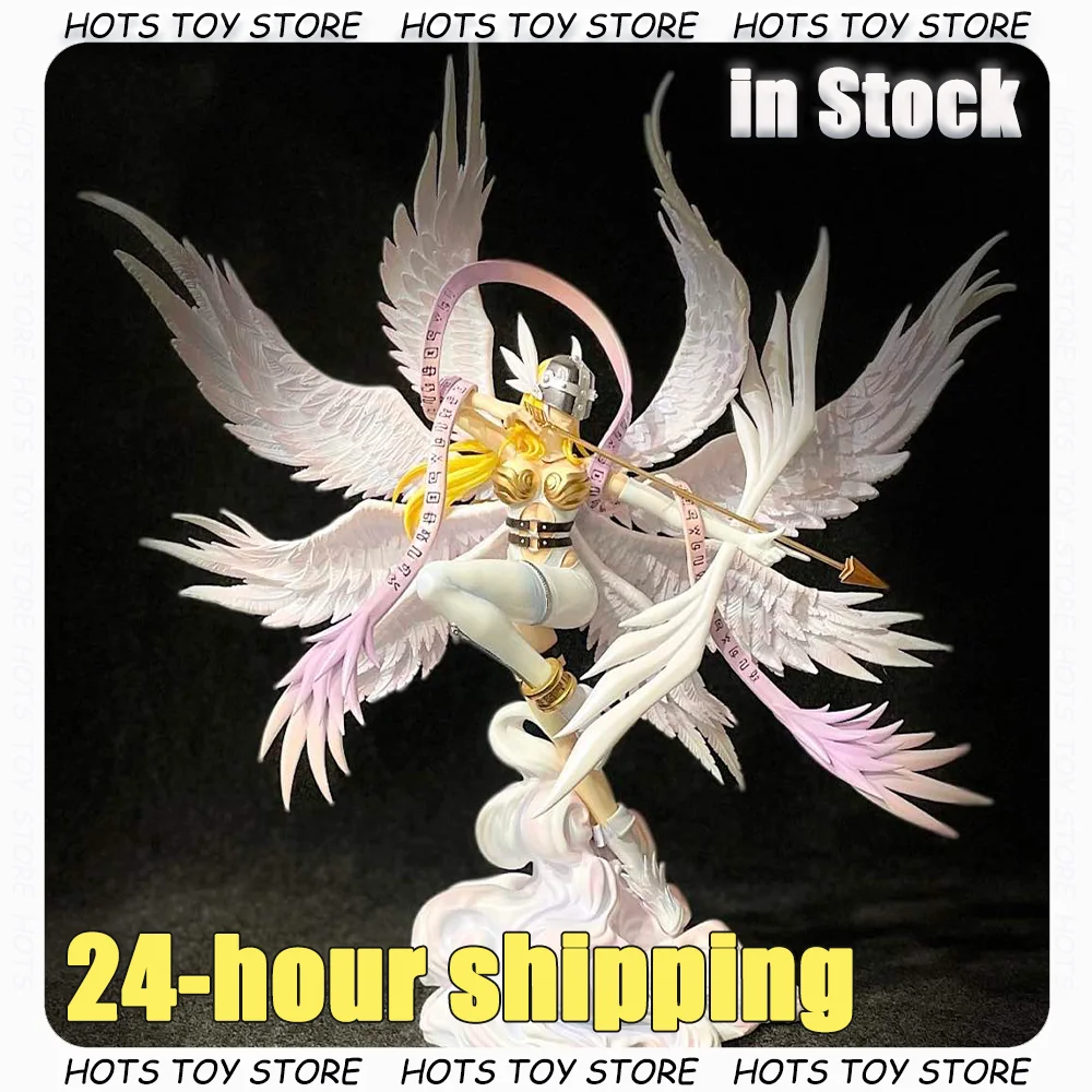 

NEW Digimon Adventure Figurine Holy Angemon Figure Anime Peripherals Gk Figures Collectible Statue Model Custom Toys Gk Figures