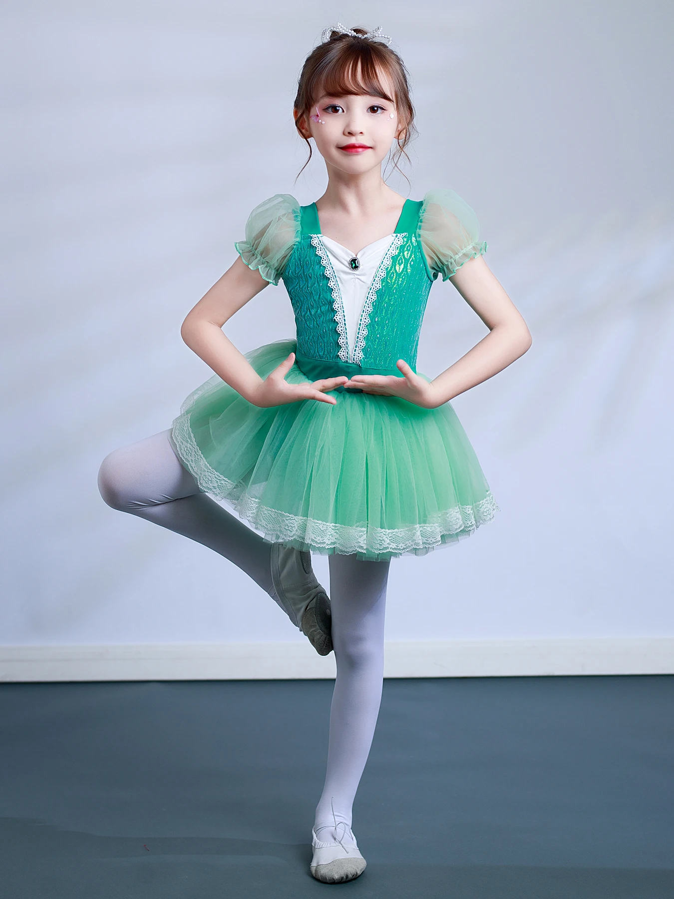 Girls Spaghetti Sequined Ballet Dance Dress Leotard Tutu Skirt Pink Turquoise  Green Toddler Ballet Leotard for Girls Dance Skir