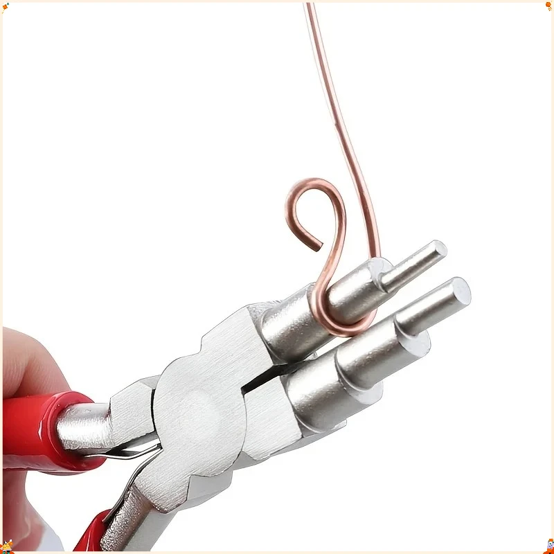 

6" Jewelry Pliers Carbon Steel Round Nose Needle Nose Pliers For 3-10mm Rings DIY Wire Looper Jewelry Bail Pliers Jewelry Makin