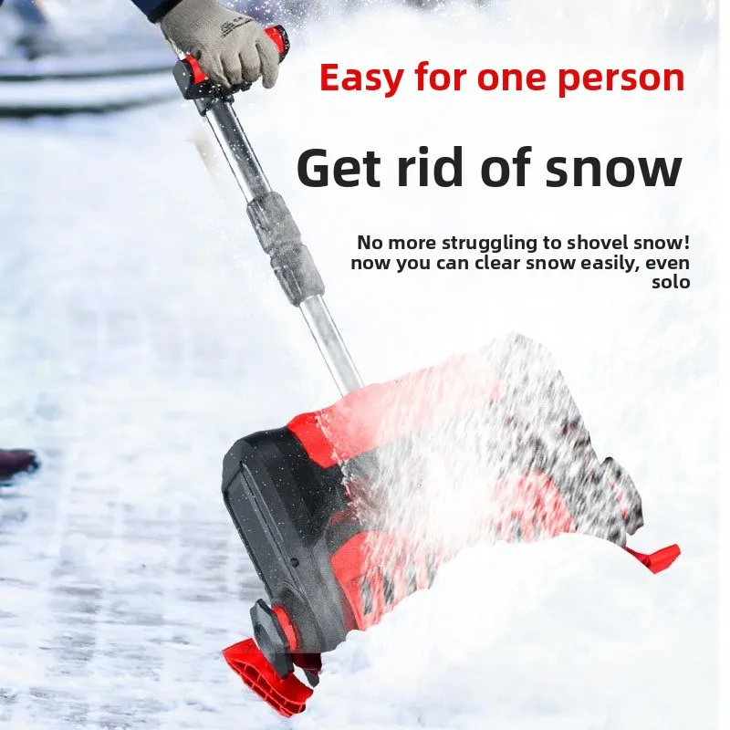 

Lithium Battery Cordless Snow Plow High Power Snow Plow Small Handheld Cleaning Machine