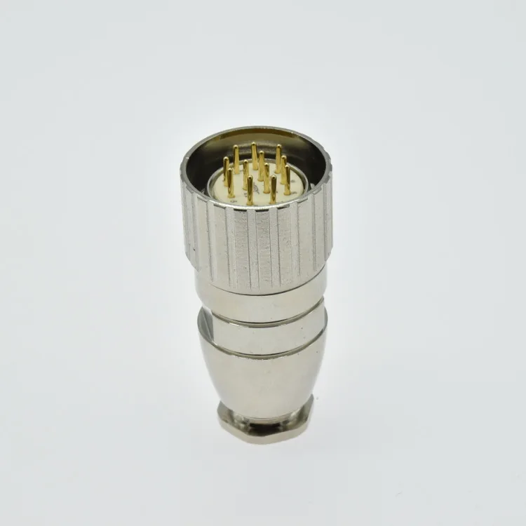 M23 Alemão Encoder Plug, Hummer Connector, M23 Signal Praça soquete, Componentes ativos, Acessórios eletrônicos e Suprimentos