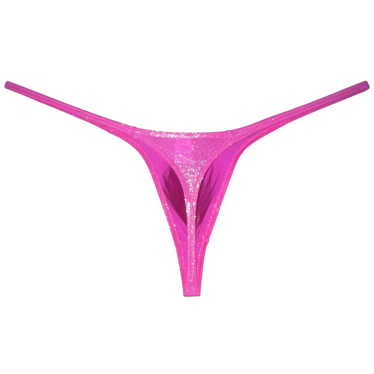 ملابس داخلية رجالية لامعة منخفضة الارتفاع من سلسلة Tangas ملابس داخلية بكيني للرجال سراويل داخلية رفيعة للغاية على شكل حرف g حزام رياضي برازيلي #3