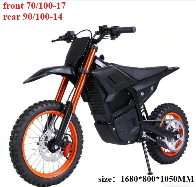New Off Road Motorcycle Speak 6000W Powerful Motor 72V25AH Battery 75km/h Electric Bicycle 17inch Tire Mountain Electric E-bike image 4