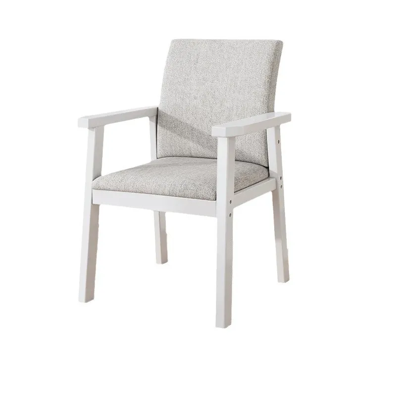 Solid wood dining chair household modern simple leisure desk stool backrest dining table chair restaurant master chair negotiati