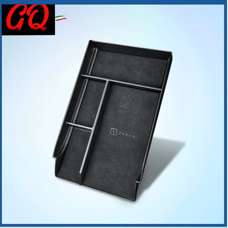 

Car Center Console Box for ZEEKR 001 Central Storage Tray Organizer Container Tidying Alcantara suede Auto Accessories