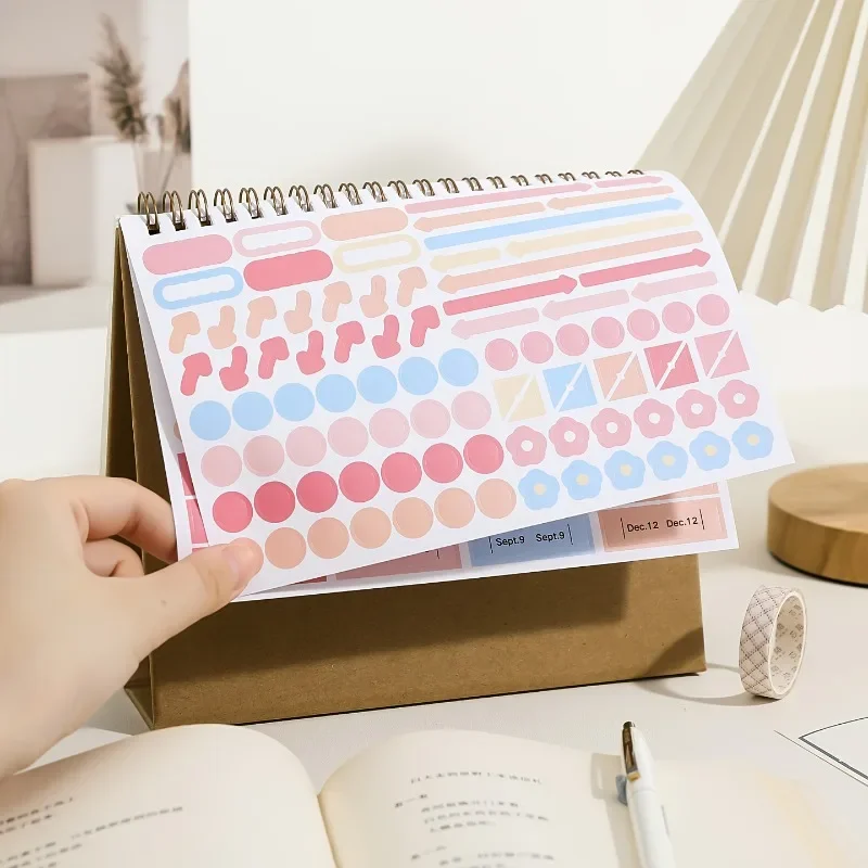 تقويم بسيط لعام 2026، مخطط شهري باللونين الأبيض والبني للمكتب (يمول 2025-ديسمبر 2026)، ملزمة حلزونية، هدية مثالية لطلاب المكاتب