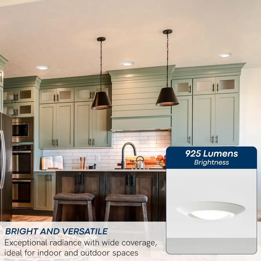 14550S15 Generation Lighting Traverse Lyte Round 6 in. 3000K, Canless Integrated LED Recessed Light, 925 Lumens, 90 CRI, T24 Com