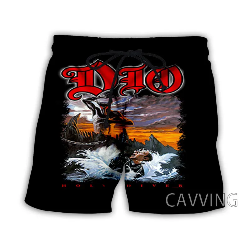 DIO Rock Summer 3D Print Beach Shorts Men Women Hip Hop Oversized Surfing Board Sport Pants Swimsuits Trunks Man Clothing