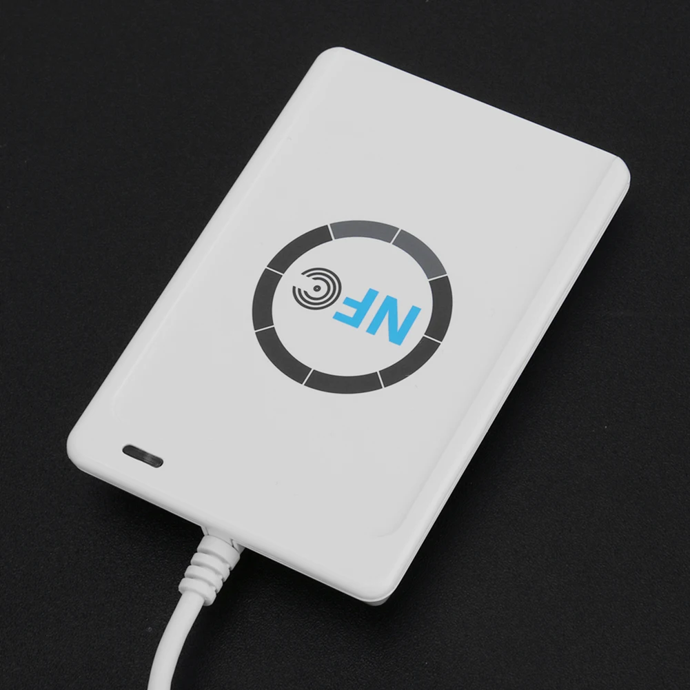 ACR122U ناسخة RFID التوصيل والتشغيل جهاز USB قارئ بطاقات NFC الكاتب للتحكم في الوصول التذاكر الإلكترونية