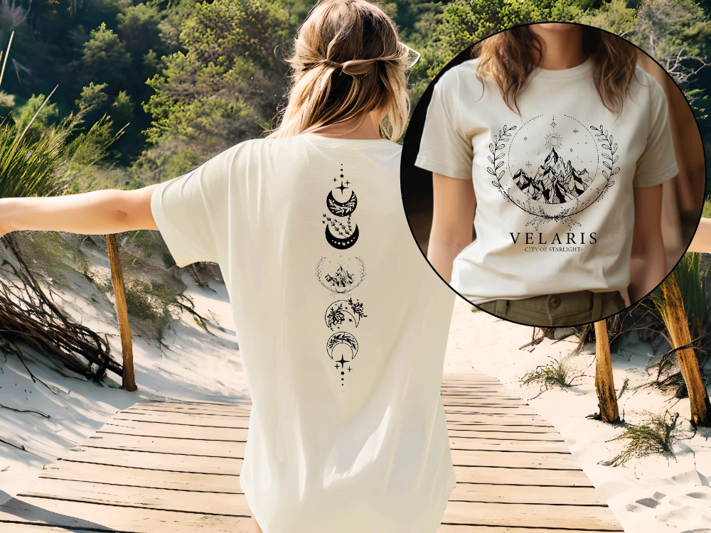 تي شيرت Velaris Comfort Colors تي شيرت الشوك والورود ملعب الأحلام قميص Acotar مريح اللون قميص المحكمة الليلية Acotar Sarah J Maas