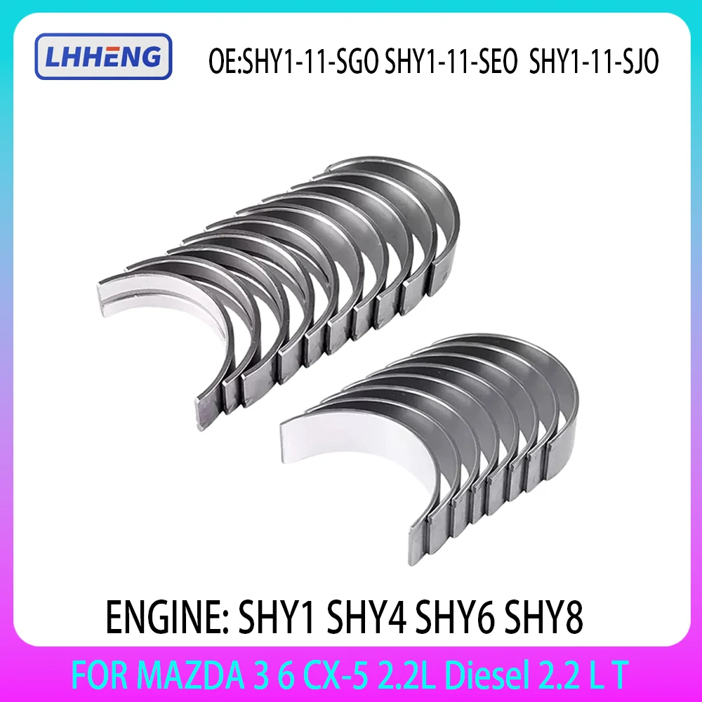 ENGINE Main & Rod Bearing Set for MAZDA 3 6 CX-5 2.2L Diesel 2.2 L T SHY1 SHY4 SHY6 SHY8 SHY1-11-SGO SEO SJO 2011-2018
