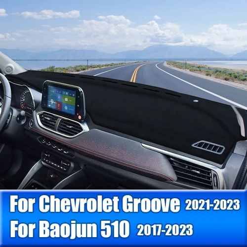 Cubierta del salpicadero del coche para Chevrolet Groove 2021-2023 para Baojun 510 2017 2018 2019 2020 2021 2022 2023 accesorios de alfombrilla parasol