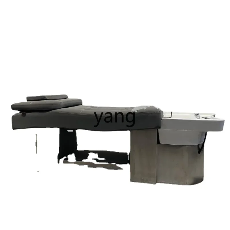 Hair Salon Ceramic Basin for Hair Washing Station Barber Shop for Hair Salon Lying Flat Massage Shampoo Bed Lying Completely