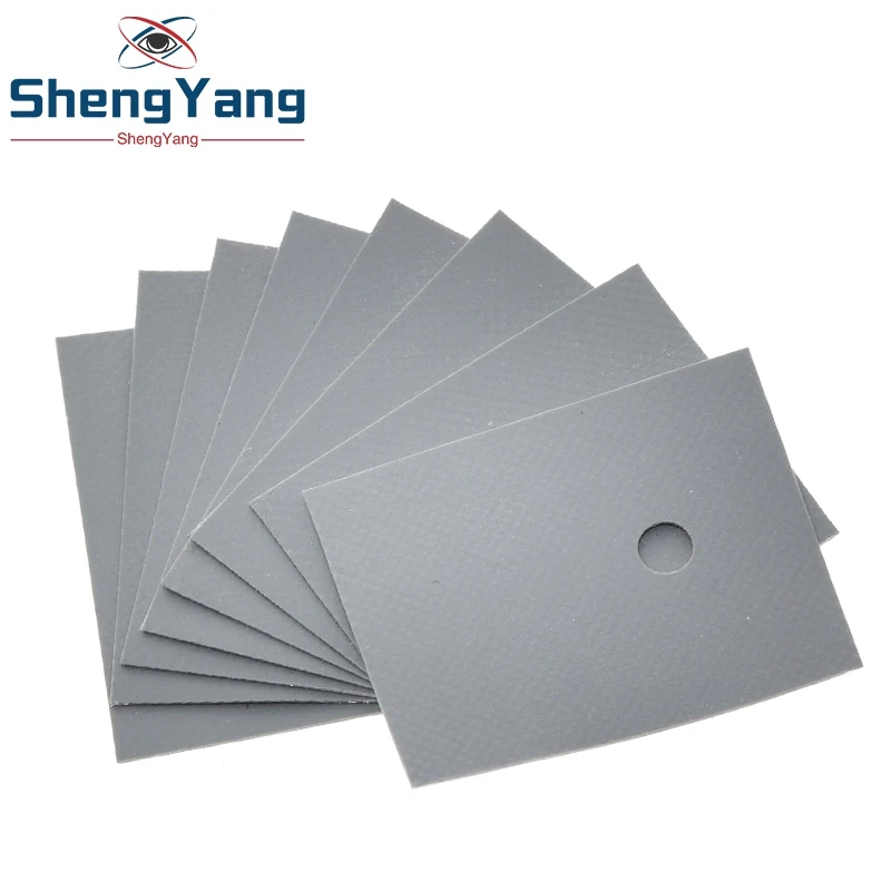 TZT 10pcs Large TO-3P TO-247 silicone sheet insulation pads silicone insulation film