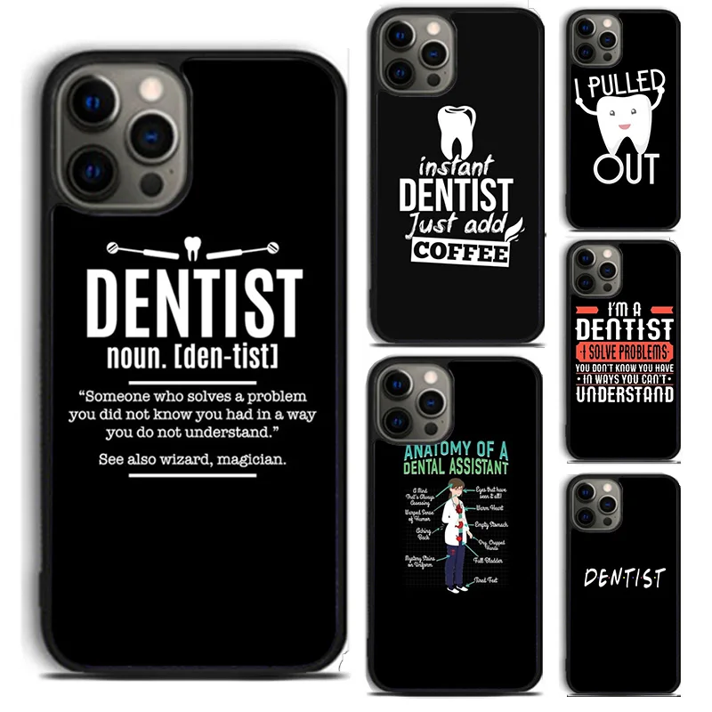 Dentist Dental Tooth Nurse phone Case Cover For iPhone 16 15 14 Plus X XR XS apple 16 11 12 13 mini Pro Max coque