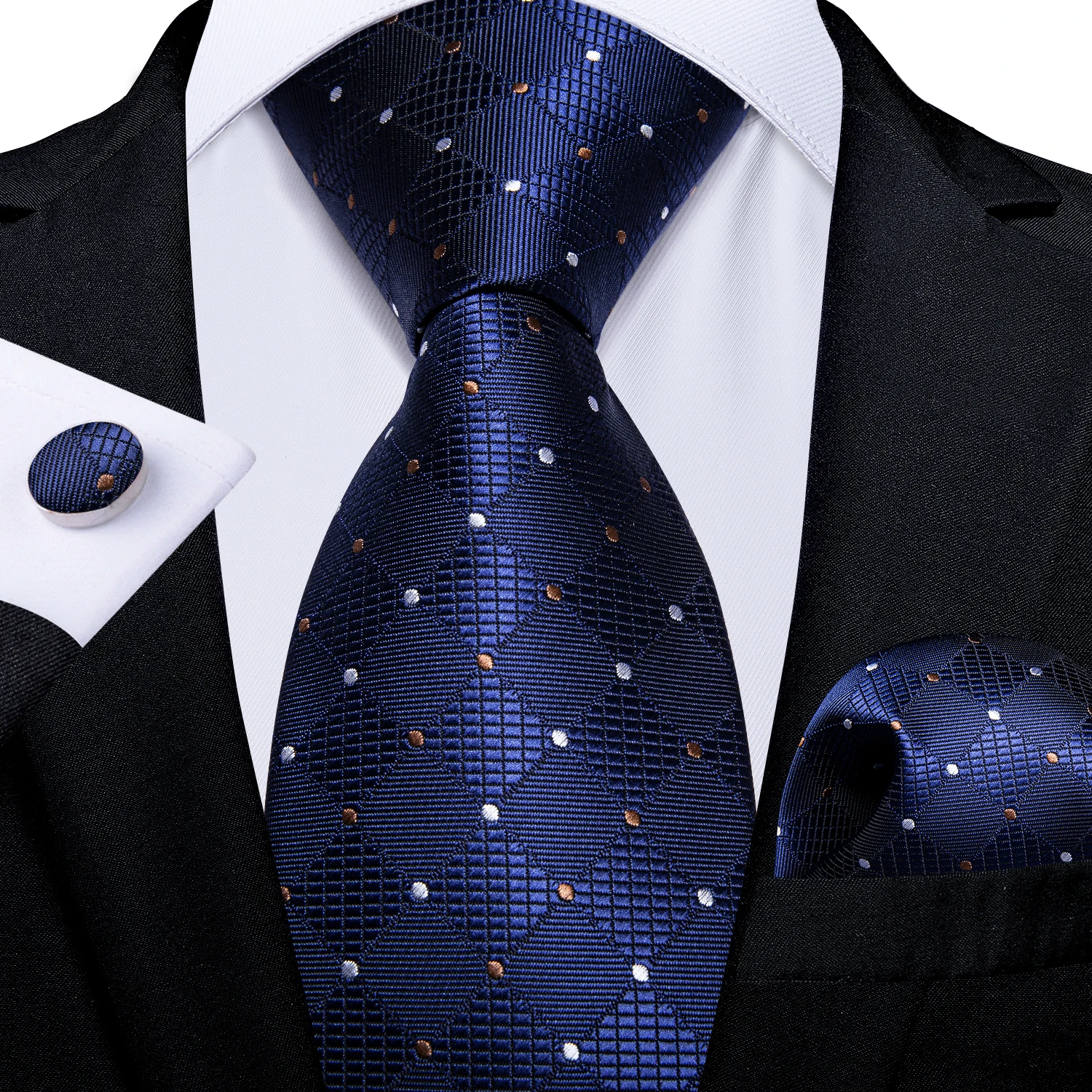 B TO B Men's Ties 8cm  Red Blue Yellow Necktie Formal Business Wedding Tie Set Cravat Gift For Men DiBanGu