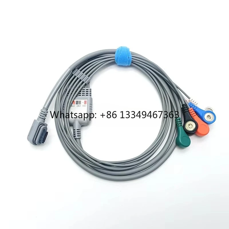 Compatible con GE SEER Light Holter7 Cable conductor con cables envío rápido