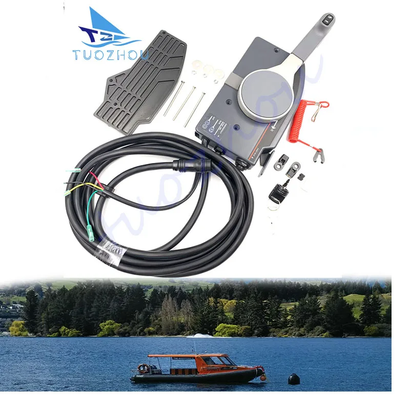 703-48272-12 Outboard engine remote control  box 10pin pull to open old model for Yamaha Outboard Motor
