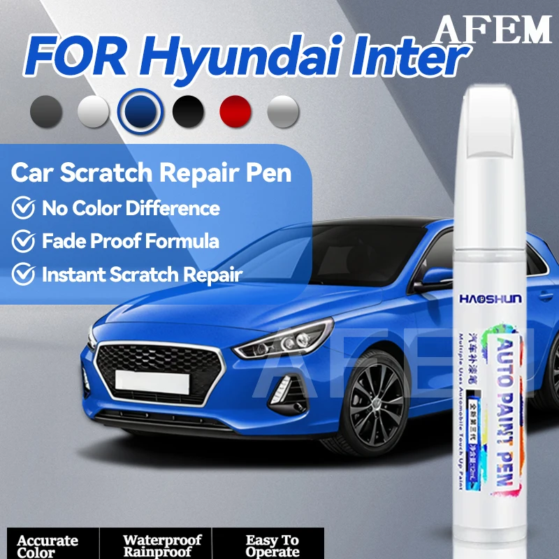 Specialized Automobiles For Hyundai Inter Paint Repair Pen Touch Up Scratch Remover DIY Auto Accessories Black White Blue Gray R