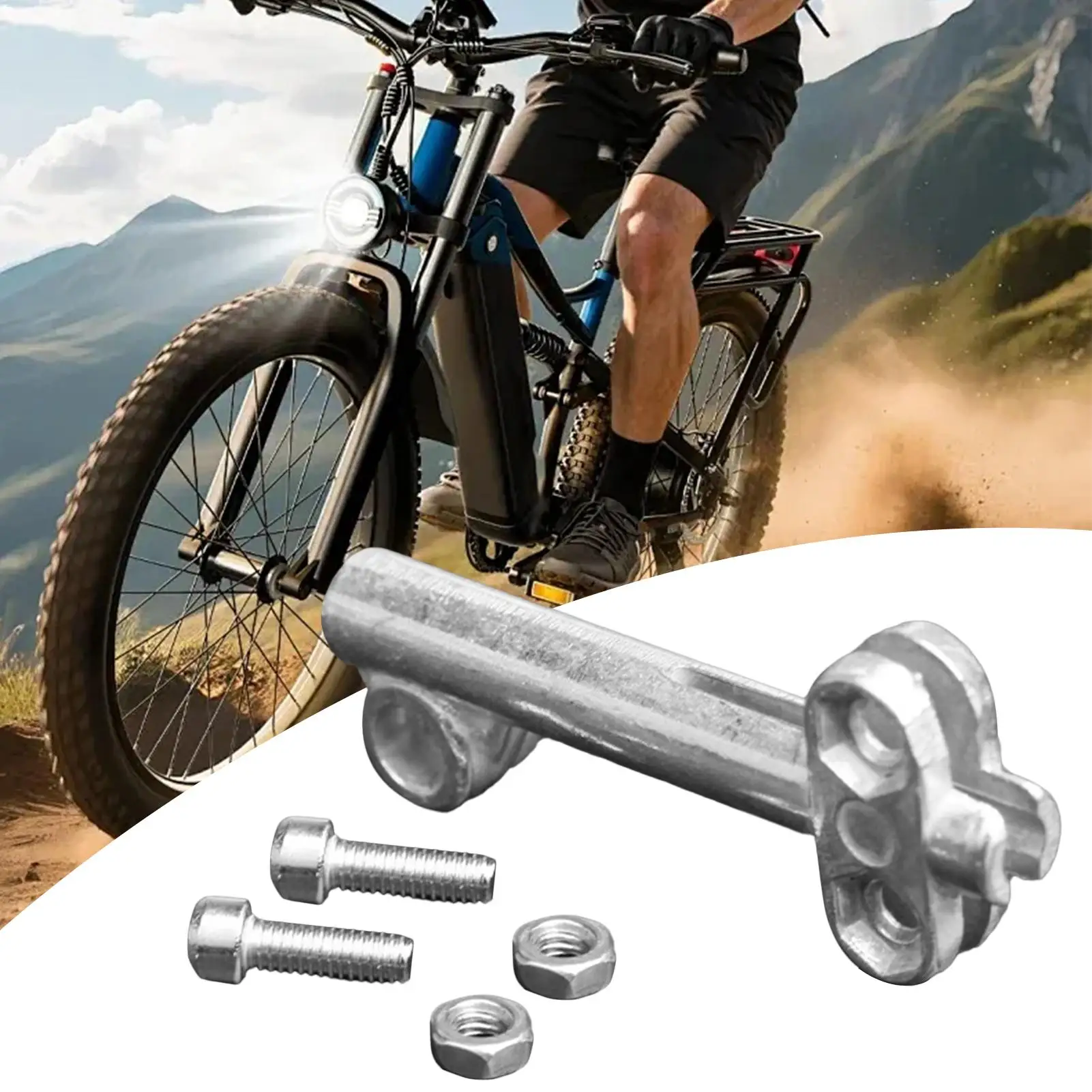 4 Stück Fahrrad-Schutzblechhalterungen, verstellbare Schutzblechhalterungen aus Aluminiumlegierung, leichte, rostfreie Montagestützstangen für den Rennradgebrauch – Detail 5