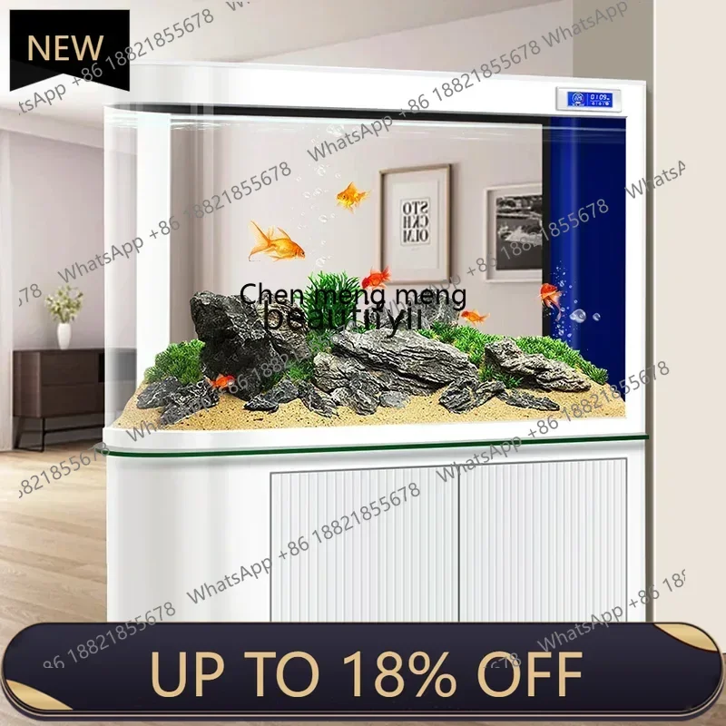 

P178 New fish tank partition screen living room household bottom filter aquarium medium and large