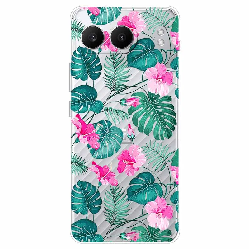 For Oneplus Nord 4 Case Cute Clear TPU Silicone Soft Phone Cases for One Plus Nord 4 5G Transparent Cover On 1+ Nord4 6.74\'\' bag