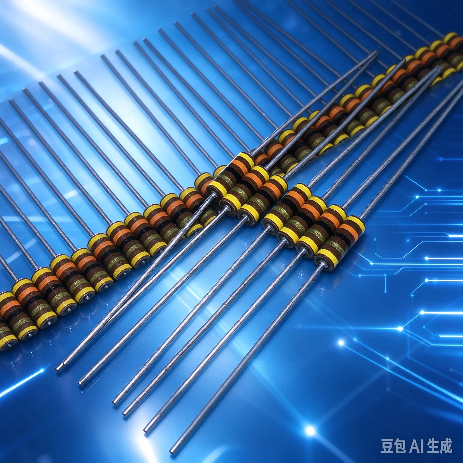 Original for AB 1/2W 43R Vintage Carbon Core Non-inductive Audio Resistor  100pcs