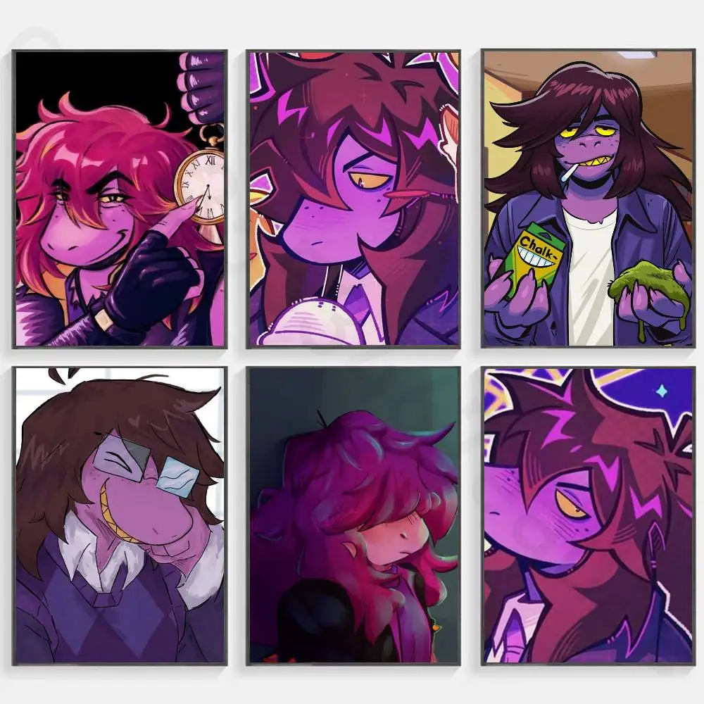 S-Susie D-Deltarune new group Poster HD home decor sticky wall waterproof home living room bar aesthetic decor