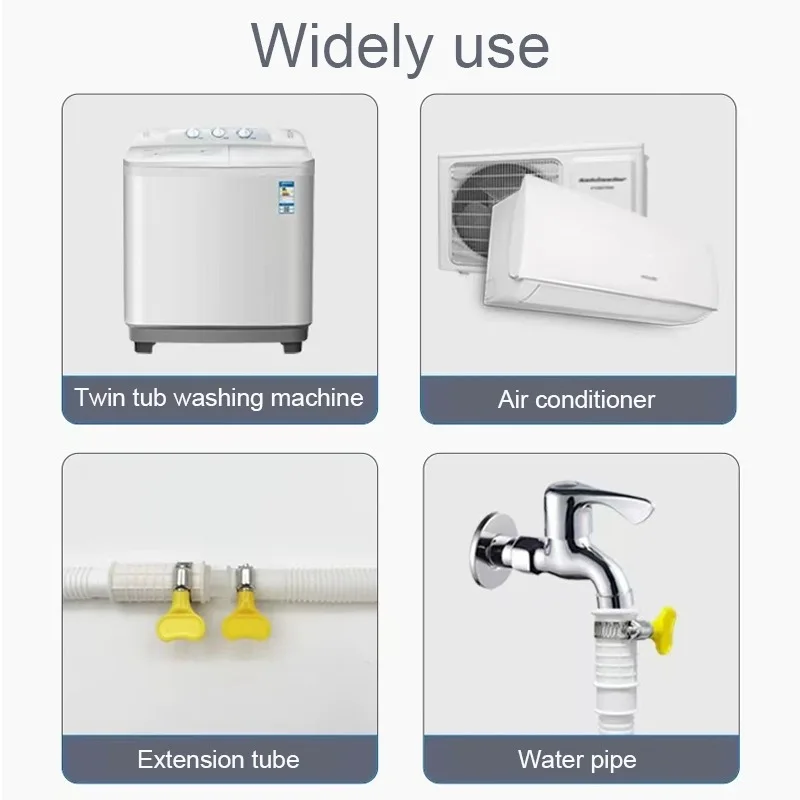 1pcs Drain Hose Washing Machine Snap On Type Water Injection Extension Pipe Air Conditioner Drain Pipe Home Bathroom Accessory