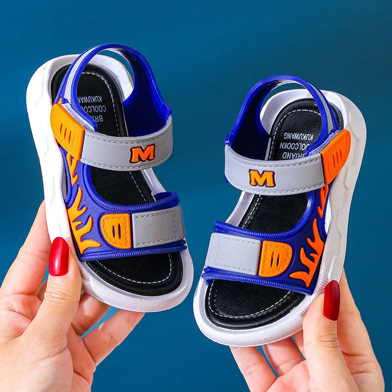 

New Summer Kids Shoes Sandals Soft Sole Babies Beach Shoes Flats Outdoor Slippers Boys Versatile Beautiful Sports Shoes