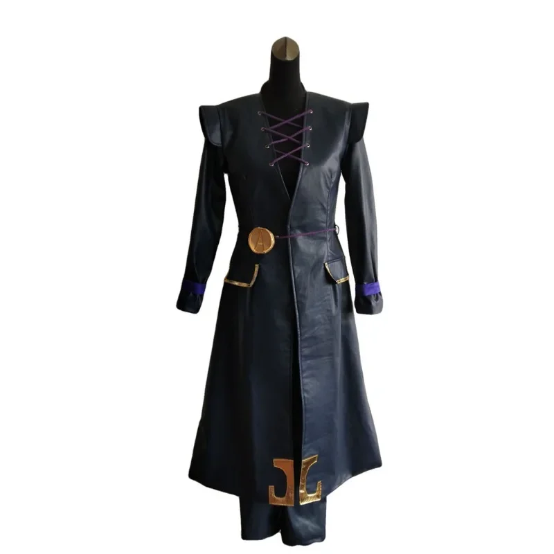 Anime JoJo's Bizarre Adventure Leone Abbacchio Cosplay Costume Wig Men Combat Uniform Windbreaker Coat Pants Suit Halloween