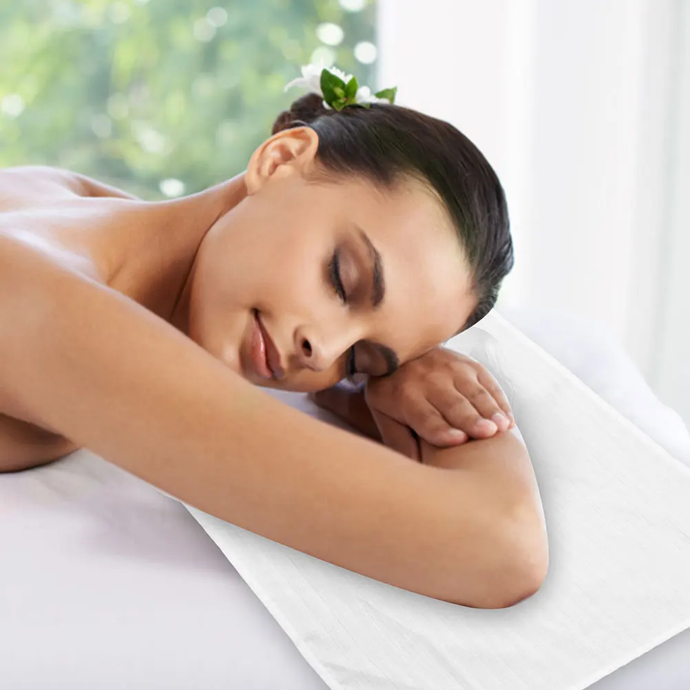 

2 Pcs Facial Massage Face Hole Cover Rest Message Bed Cloth Comfortable Towel Towels with