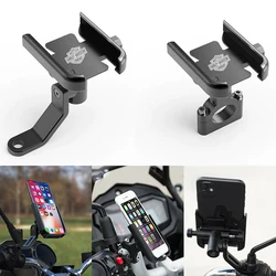 Motocicleta guiador Phone Holder, GPS Stand Bracket, acessórios para Harley Davidson