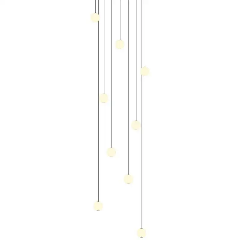 lamp modern simple duplex villa, lighting line multi-headed ball y