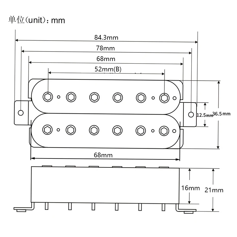 FLEOR 3pcs Electric Guitar Pickups Set Single Coil & Humbucker Pickup Ceramic Magnet for SSH HSS Guitar Parts