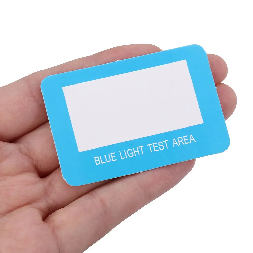 5Pcs/set Professional Detection Card Generator Accessories Card UV Test Anti-Blue Light Test Card Test Light Glasses