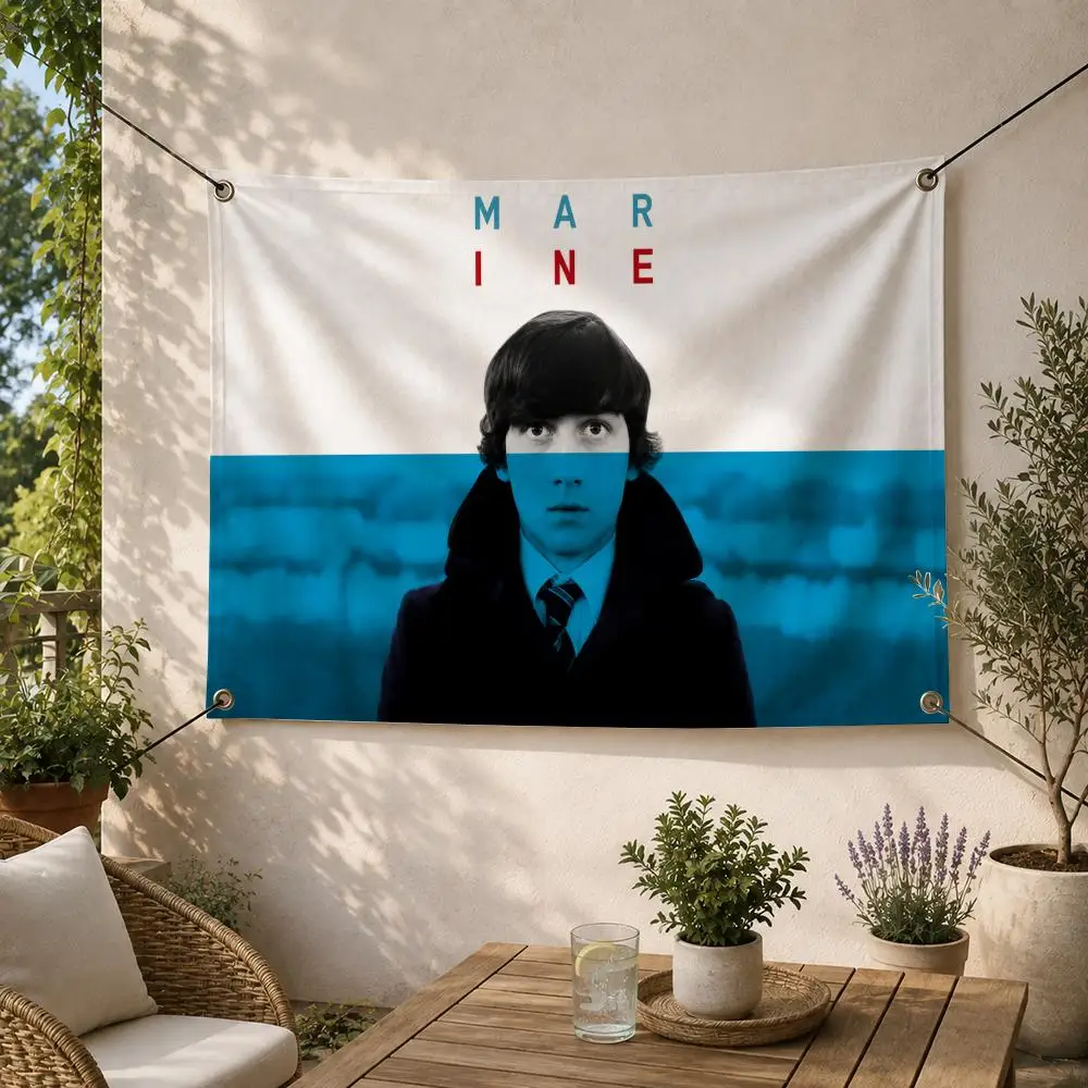 Rock Singer Alex Turner Music Flags Decorative Flag Banner for Outdoor Garden Yard Camping Party Home Wall Hanging Decor