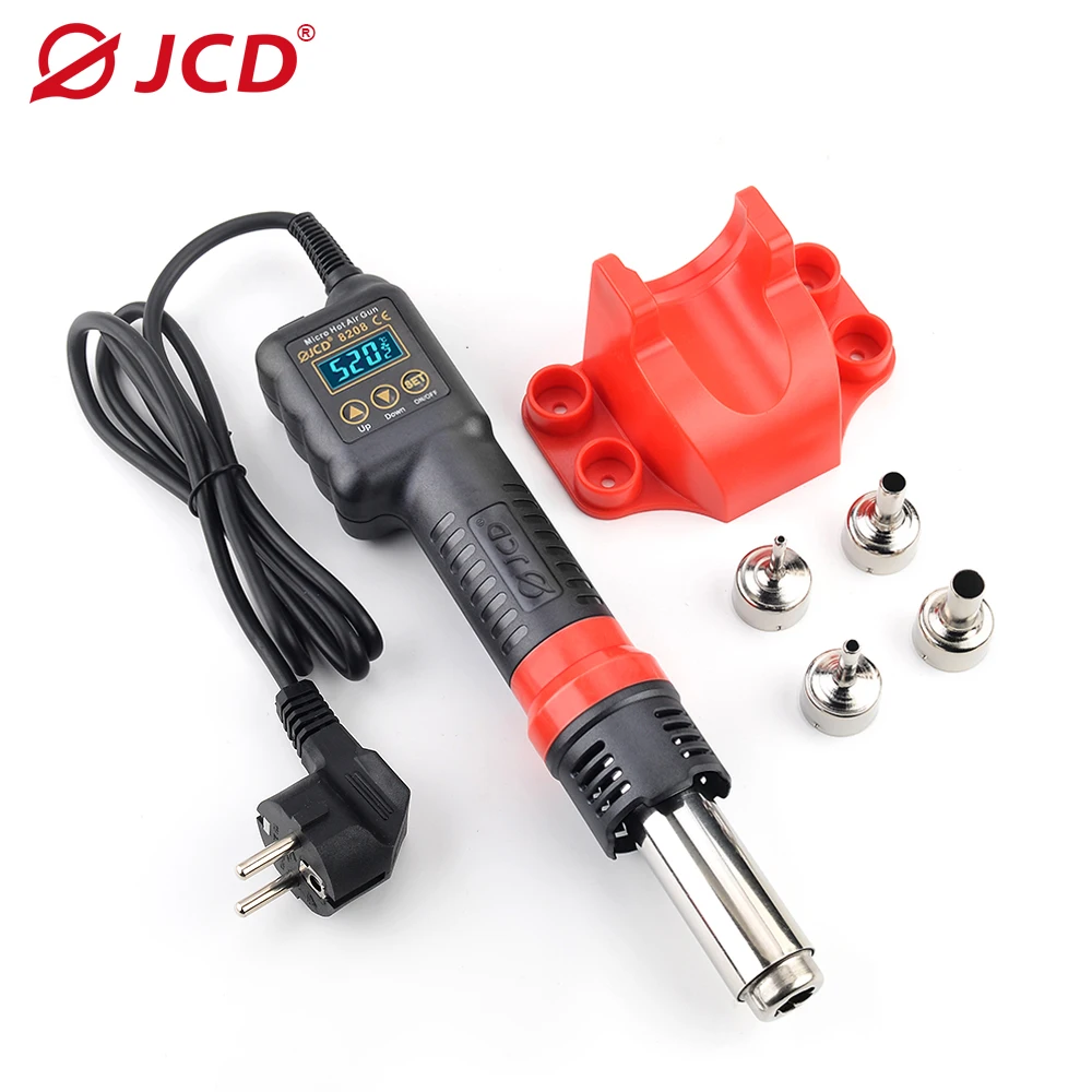 JCD 8208 Hot Air Gun 750W Micro Rework Soldering Station Hair Dryer Soldering Heat Gun for BGA Welding Repair Tools Heat Gun