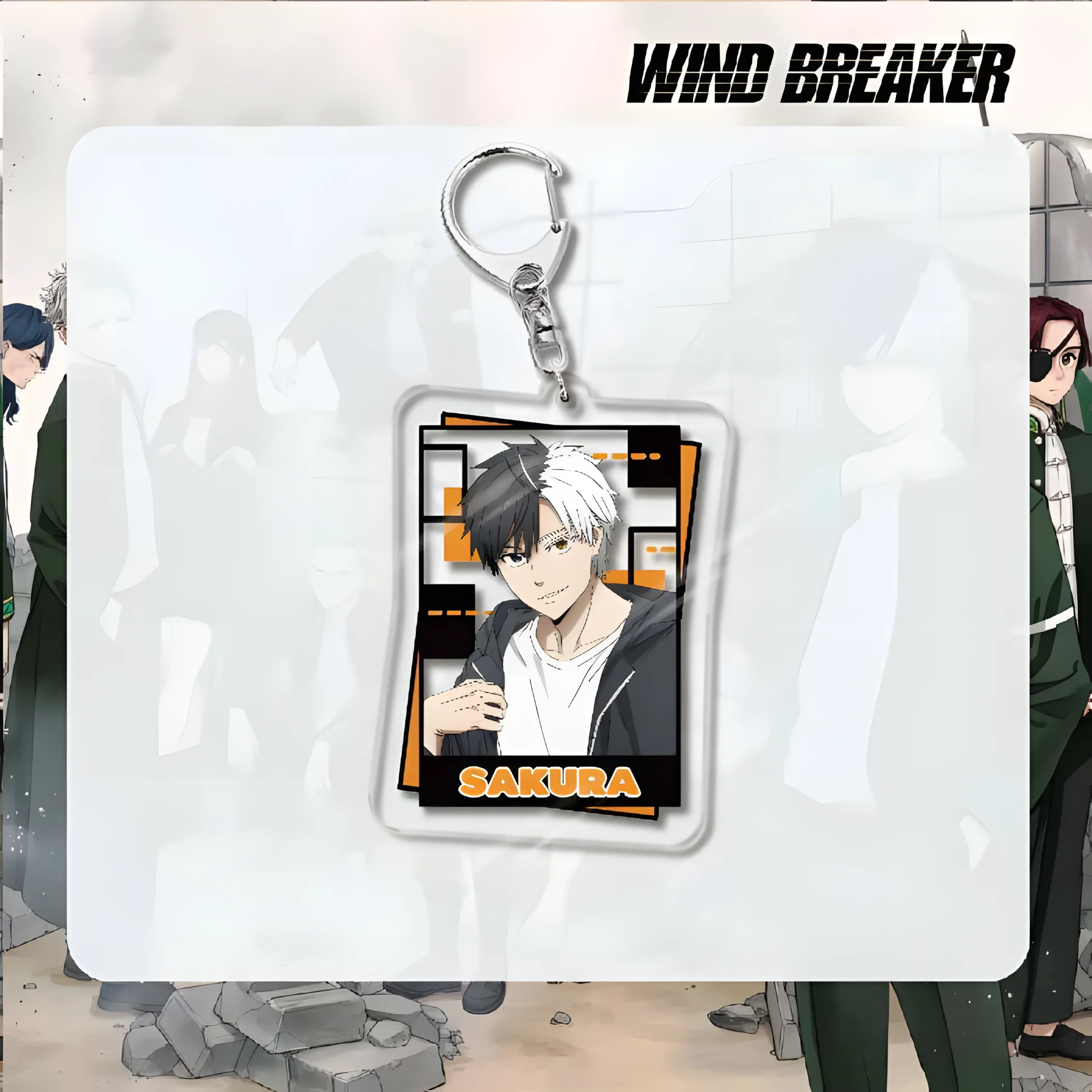 Anime WIND BREAKER Sakura Haruka Suo Hayato Acrylic Key Chain Keychains for Accessories Bag Pendant Keyring Jewelry Fans Gifts