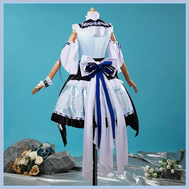 

COSMART Arknights Rosmontis Cosplay Costume Cos Game Anime Party Uniform Hallowen Play Role Clothes Clothing