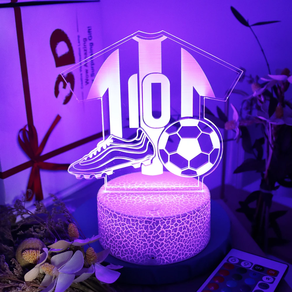 LED Table Lamp Bedroom Decoration Lamparas de Mesita de Noche Acrylic 16color Touch Remote Control Night Light Room Decor Gifts
