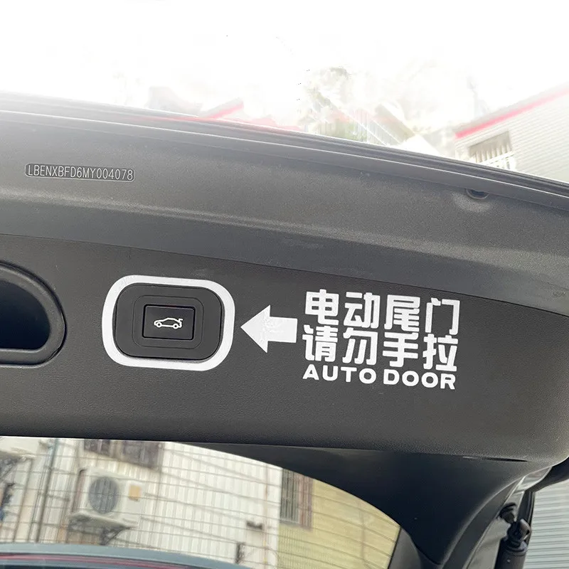 FOR HYUNDAI TUCSON L 2021-2023 Tailgate Tip sticker reserve box automatic Rise decoration Modification Warning sign Auto parts