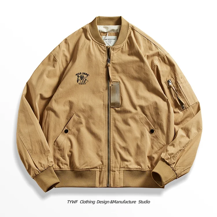 

Мужская куртка-бомбер в американском ретро-стиле MA-1 для весны и осени, с двусторонним принтом, модная верхняя одежда для мужчин