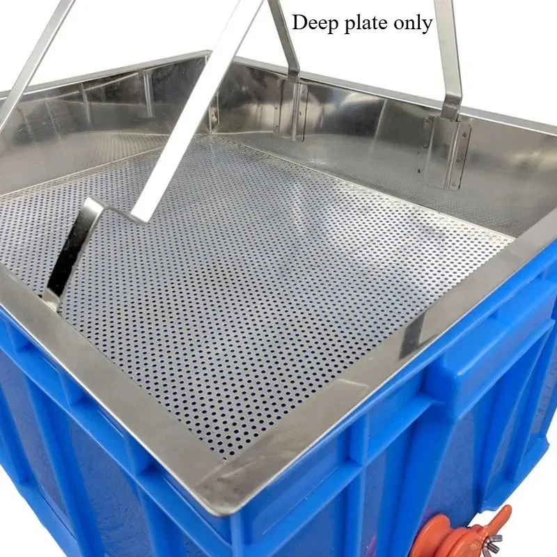 Beekeeping Nest Spleen Honey Rack Set, Stainless Steel Scraping & Cutting Honey Plate with Honey Leakage Storage Tray