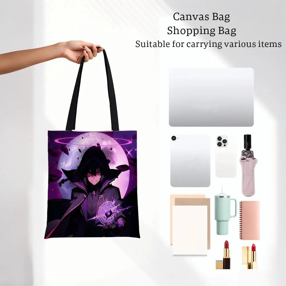 Dark T-The E-Eminence In Shadow anime Storage Bags Outdoor Series Print Design Portable Shoulder Bags Daily Shopping Bags