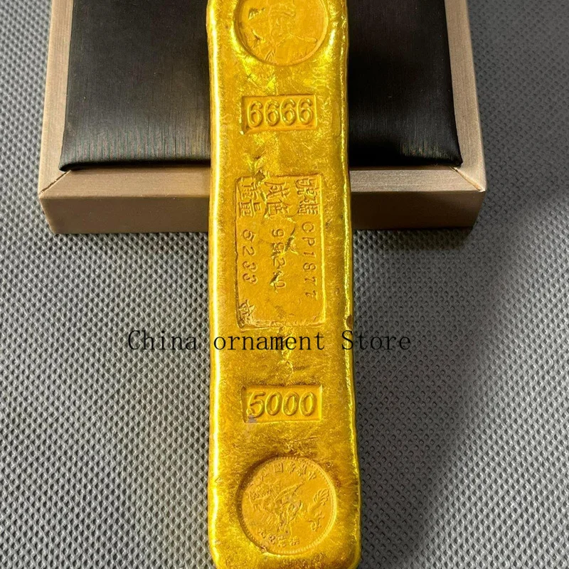 Antique-style gold ingot, gold bar, and gold ingot ornament