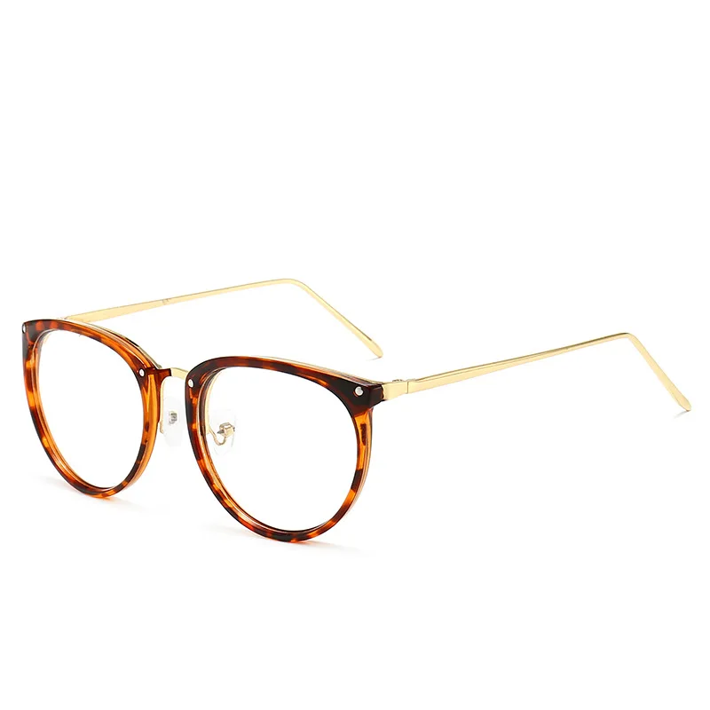 Monturas de gafas transparentes negras para mujer, nuevas gafas redondas Vintage Compter, gafas de ojo de gato para mujer, gafas para hombre