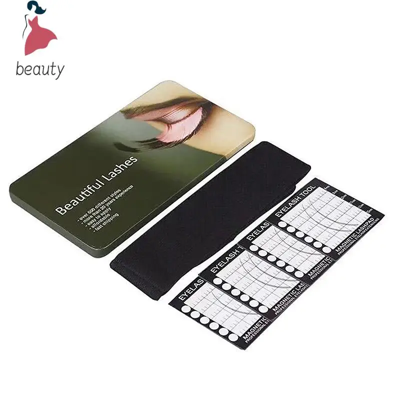 Coussretours magnétique pour extension de cils, bande de sauna, fournitures d'extension de cils, serviette frontale, outil de maquillage pour tablette de cils